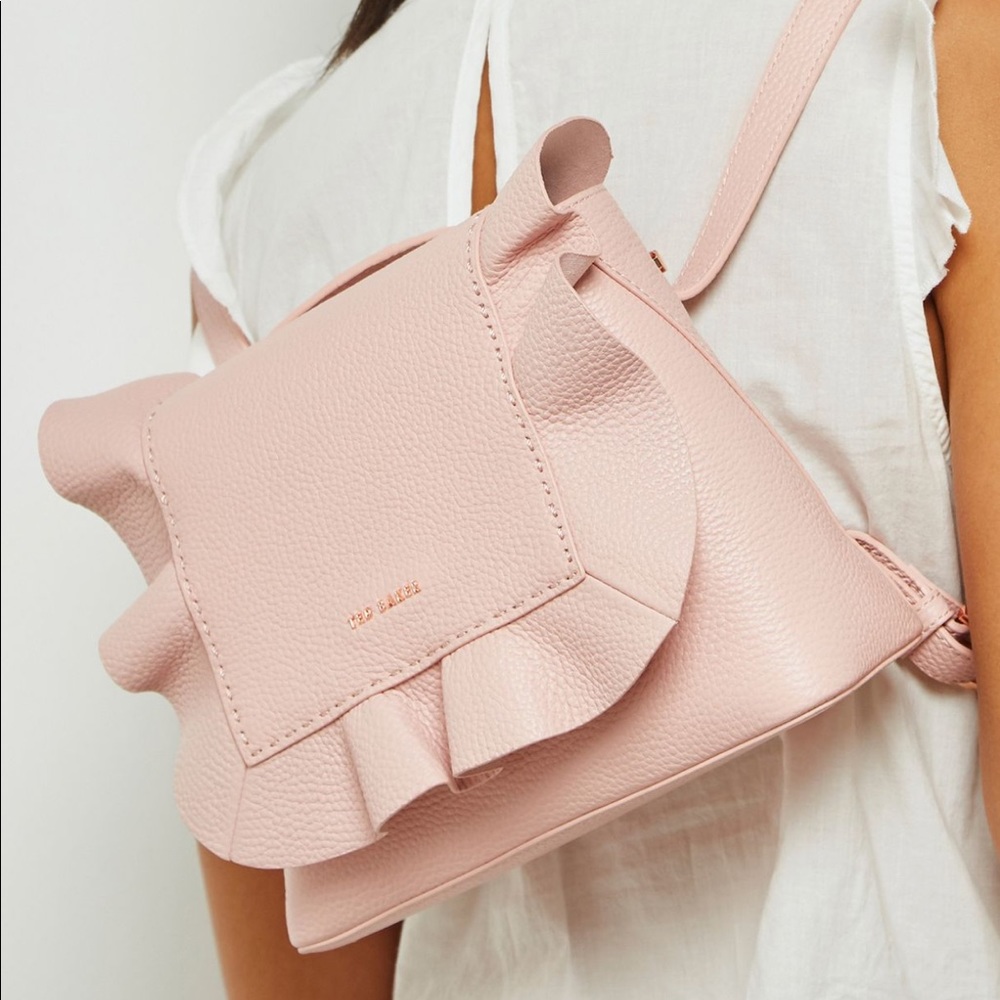 🎀ISO🎀 Ted Baker Pink Ruffle Rammira Backpack - Picture 5 of 5